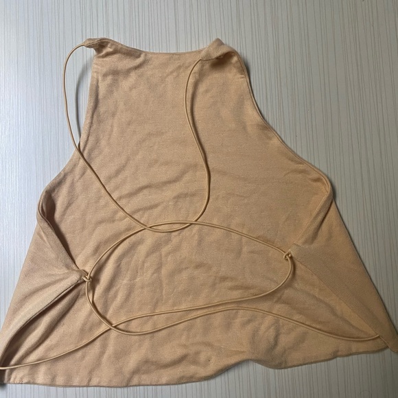 Soft Yellow Crop Too with Cross Back - Oh Polly - Picture 7 of 7